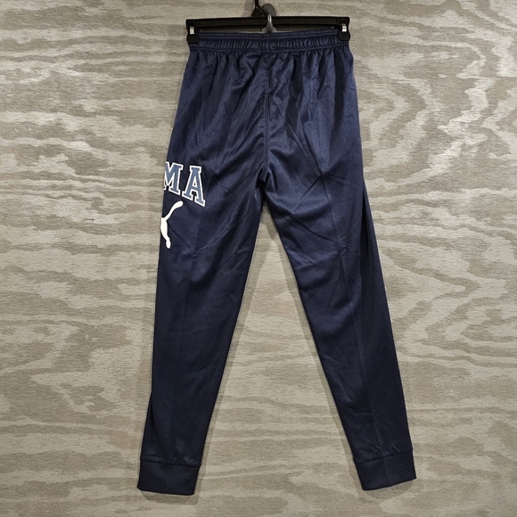 Puma Boys Size Large NWT Dark Blue Soft Fleece Jogger Sweatpants Logo - Picture 3 of 14